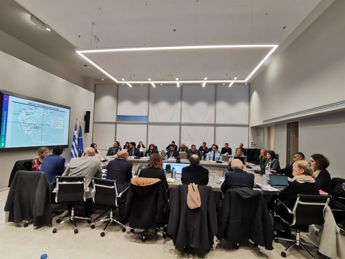 El equipo del Centro para la Defensa contra el Fuego (CDF) de la Junta de Castilla y León que ha participado en una misión para la gestión de incendios forestales de Grecia.
