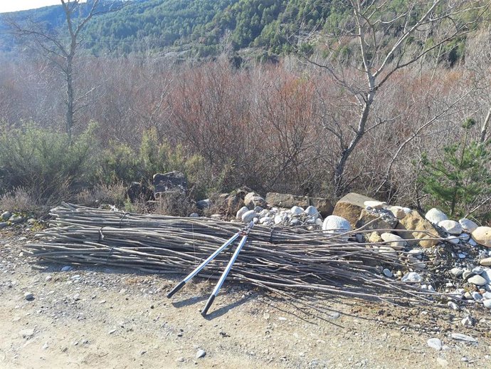 Construcción de las nabatas para los descensos 2024.