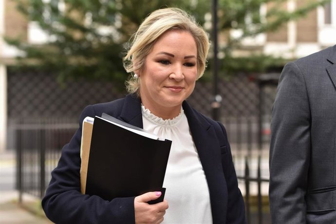Archivo - La ministra principal de Irlanda del Norte, Michelle O'Neill