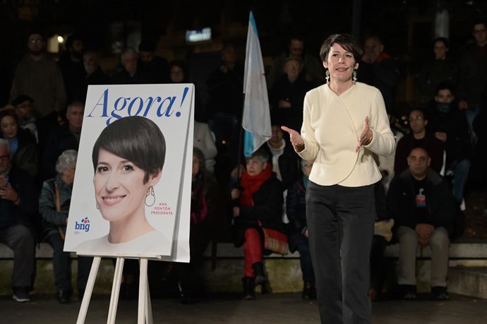 Acto de arranque de campaña del BNG en A Coruña para los comicios gallegos del 18F