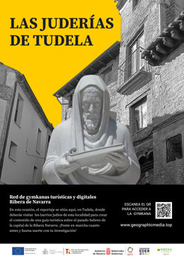 Cartel de la gymkana interactiva sobre la ruta de juderías