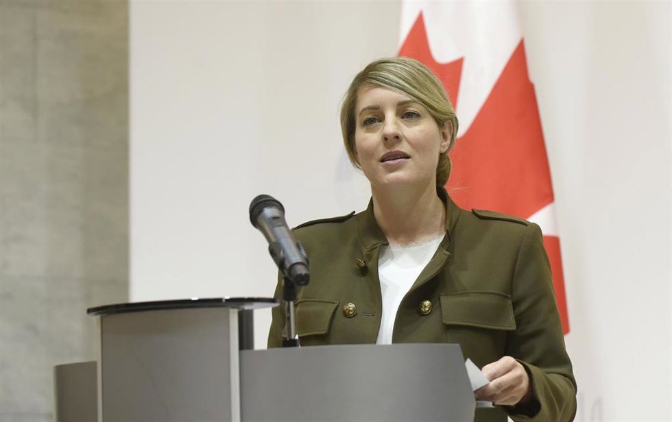 La ministra de Asuntos Exteriores de Canadá, Mélanie Joly