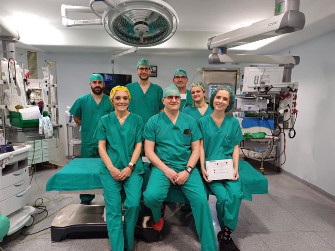 Equipo de profesionales del servicio de Anestesia del Complejo Hospitalario Universitario de Cartagena