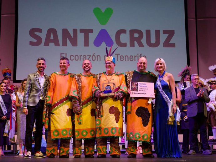 Unión Artística El Cabo, primer premio de Interpretación en el concurso de rondallas del Carnaval de Santa Cruz de Tenerife