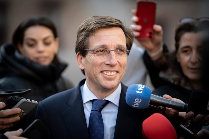 El alcalde de Madrid, José Luis Martínez-Almeida, en la inauguración de la 'Jornada sobre el nuevo Plan General de Ordenación Urbana de Madrid', en la Casa de la Villa