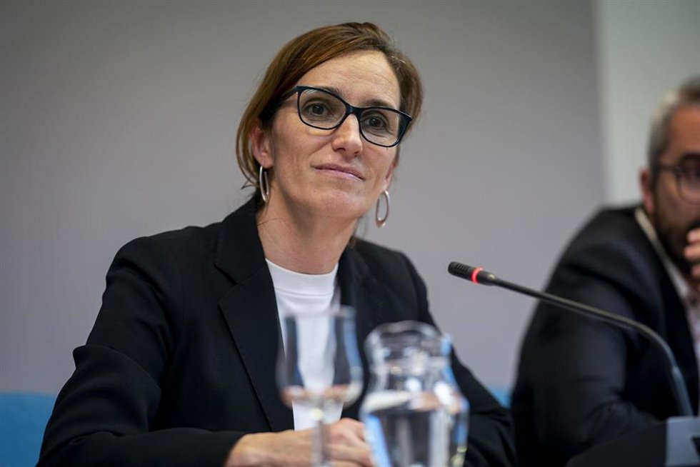 Archivo - La ministra de Sanidad, Mónica García, ofrece una rueda de prensa tras la reunión con el Consejo Interterritorial del Sistema Nacional de Salud (CISNS), en la sede del Ministerio