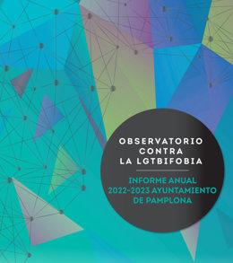 Portada del informe del Observatorio contra la LGTBIfobia del Ayuntamiento de Pamplona