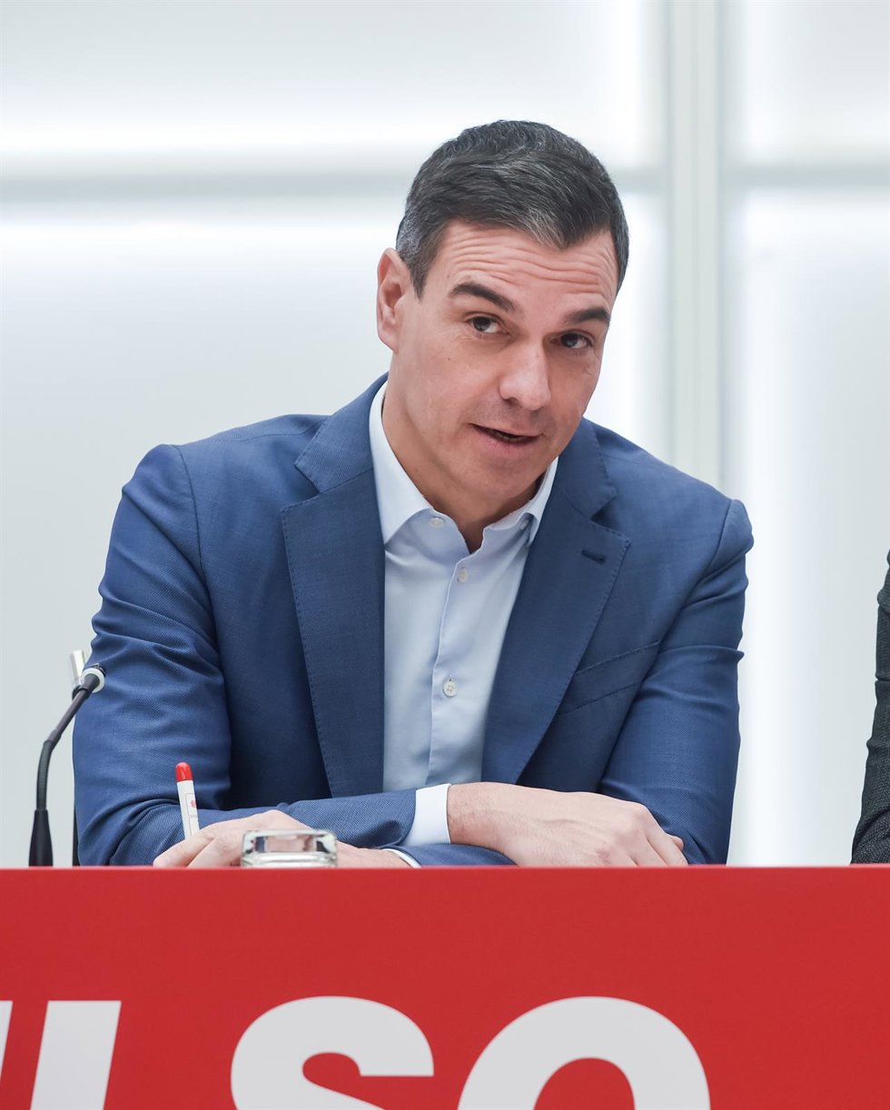 El secretario general del PSOE y presidente del Gobierno, Pedro Sánchez