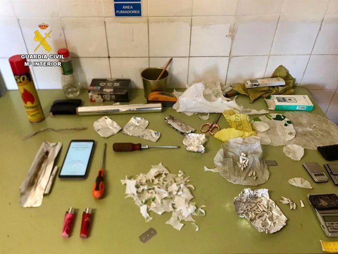 La Guardia Civil desmantela un punto de venta de heroína en Navalmoral de la Mata (Cáceres)