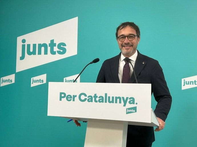 Archivo - El portavoz de Junts, Josep Rius