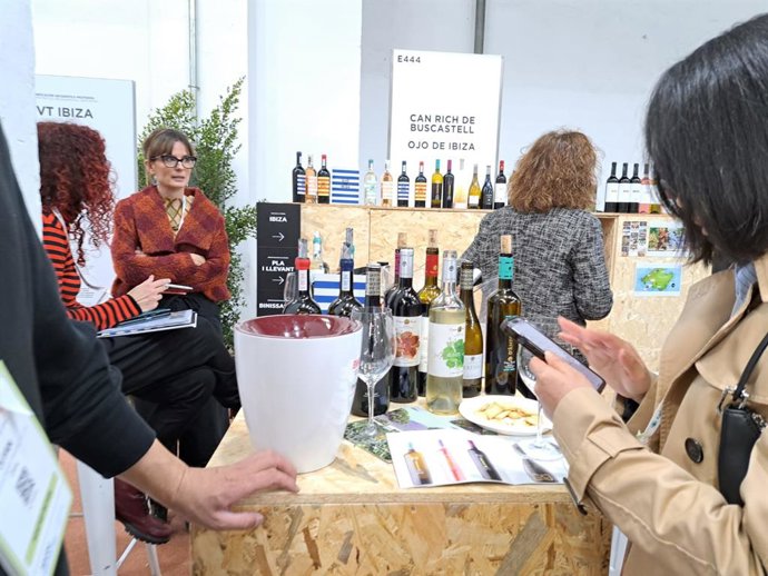 Uno de los estands de Baleares en la Barcelona Wine Week.