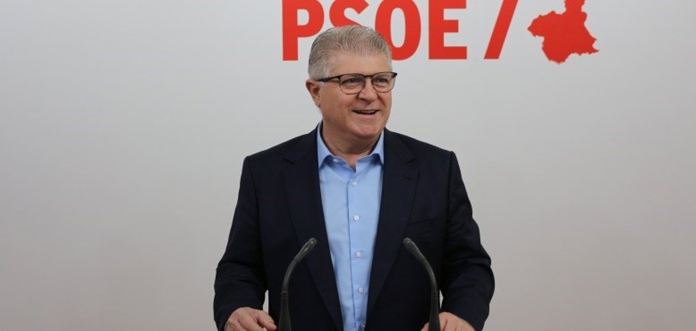 El secretario general del PSOE de la Región de Murcia, José Vélez
