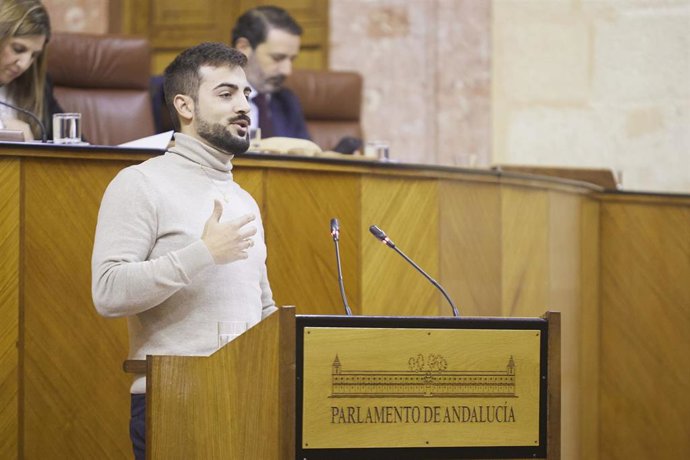 Archivo - El diputado de Por Andalucía, José Manuel Gómez Jurado, en una imagen de archivo en el Pleno del Parlamento.
