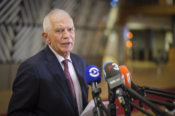 January 22, 2024, Brussels, Brussels, Belgium: Josep Borrell. Foreign ministers arrive at the European Foreign Affairs Council.