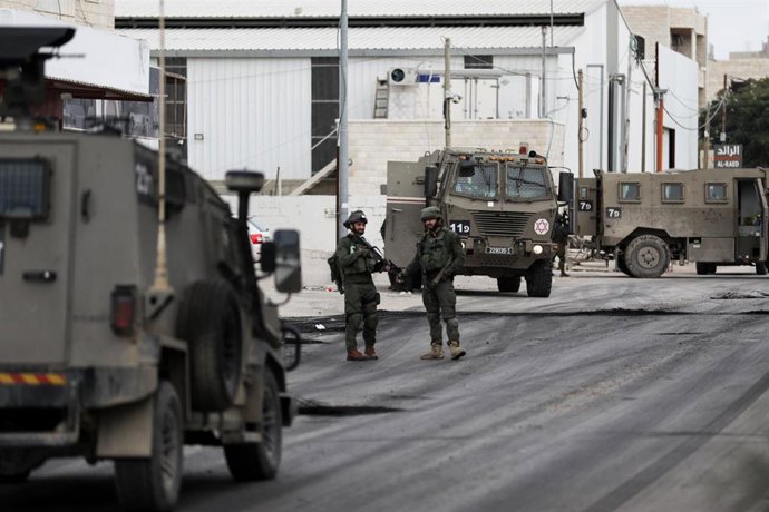 Archivo - Militares israelíes en Cisjordania