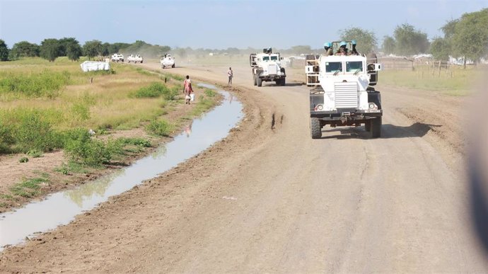 Miembros de la UNISFA en Sudán del Sur