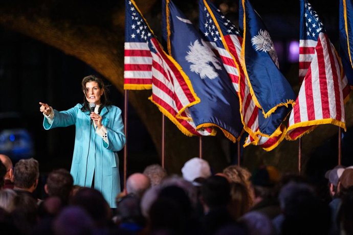 La candidata a la primarias republicanas Nikki Haley