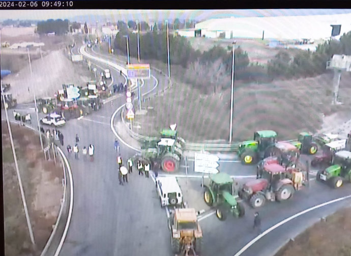 Agricultores participan en protestas en la provincia de Tarragona
