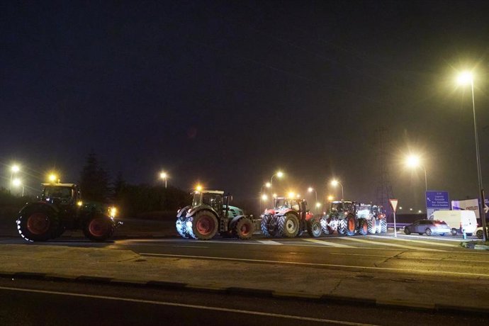 Tractorada en Navarra.