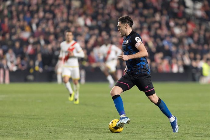 Lucas Ocampos en el Rayo Vallecano-Sevilla FC