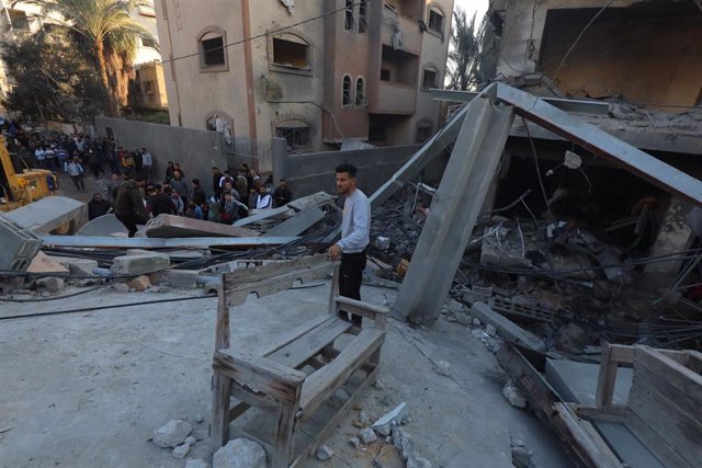 Edificios destruidos en la Franja de Gaza