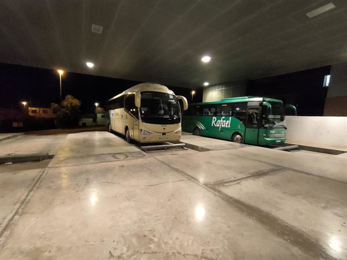 Archivo - Estación de autobuses de Porcuna, una en las que tiene parada la línea Jaén-Córdoba.