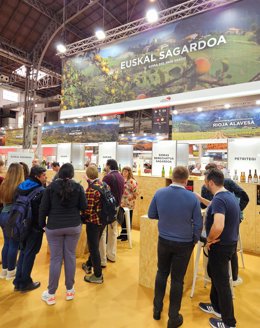 Stand de las empresas de Euskal Sagardoa