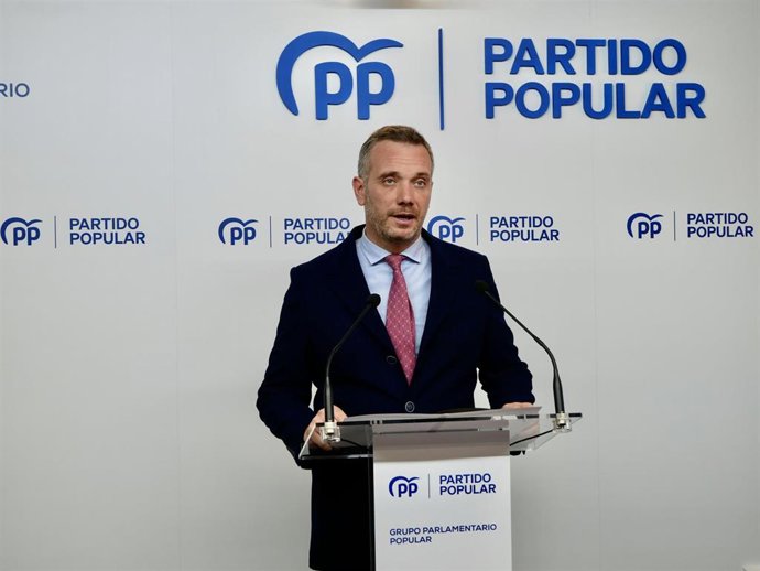 El portavoz del Grupo Parlamentario Popular, Joaquín Segado
