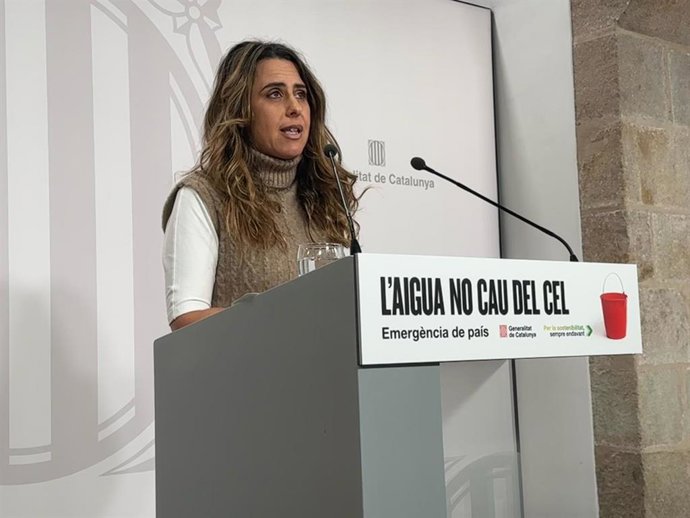 La portavoz del Govern, Patrícia Plaja, en rueda de prensa posterior al Consell Executiu