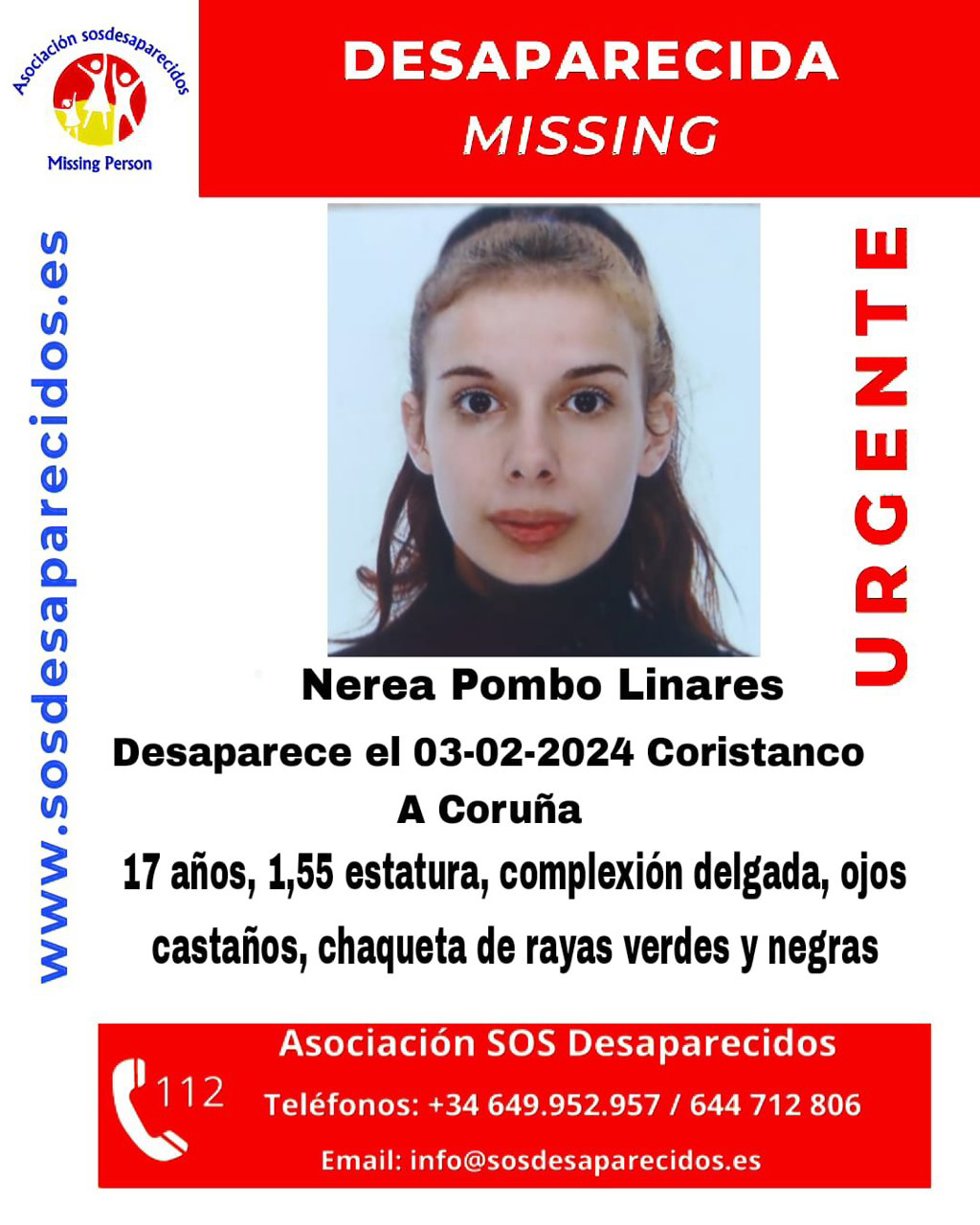 Joven desaparecida en Coristanco (A Coruña)