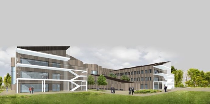 Diseño del nuevo edificio que albergará la residencia de mayores Santo Domingo de Estella.