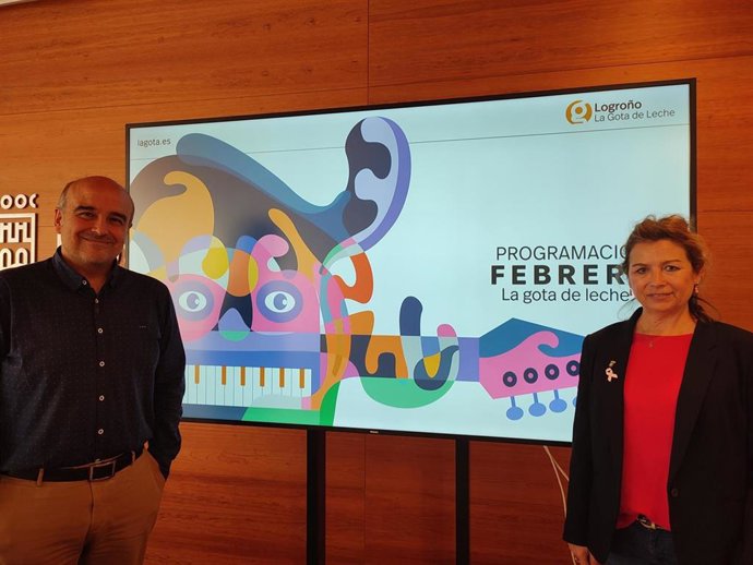 La concejala de Juventud, Laura Arrieta y el responsable municipal de Juventud, Alberto Martínez, han presentado hoy la programación para el mes de febrero de La Gota de Leche