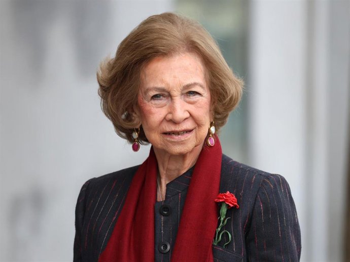 La Reina Sofía a su llegada a la reunión anual del patronato de la Escuela Superior de Música Reina Sofía