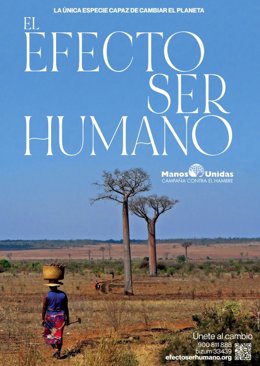 Cartel de Manos Unidas de la campaña 'Efecto Ser Humano'