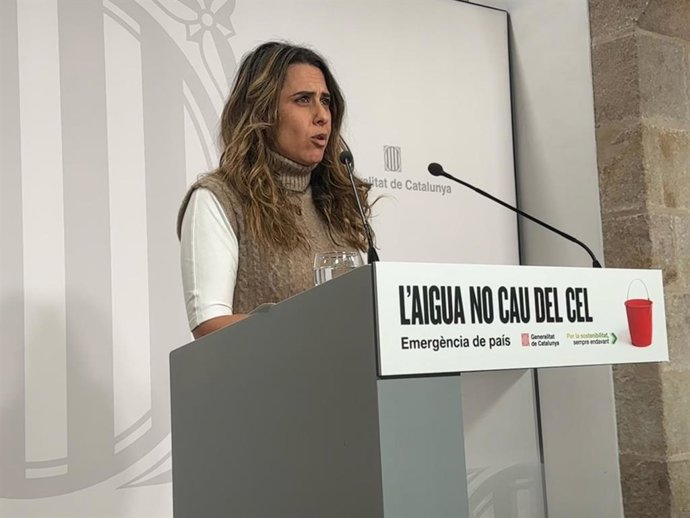 La portavoz del Govern, Patrícia Plaja, en rueda de prensa posterior al Consell Executiu