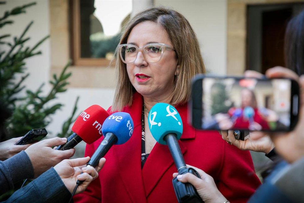 La consejera de Agricultura, Ganadería y Desarrollo Sostenible, Mercedes Morán, en declaraciones a los medios