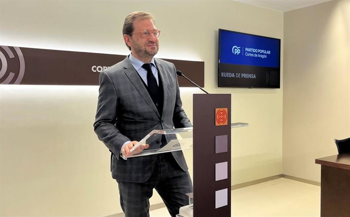 El portavoz autonómico del PP Aragón, Fernando Ledesma.