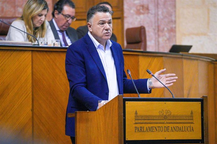 Archivo - El portavoz de Por Andalucía Juan Antonio Delgado 