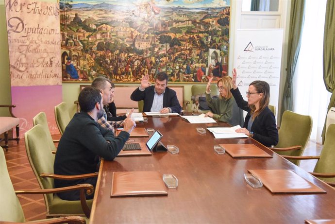 Reunión de la Junta de Gobierno de la Diputación de Guadalajara.