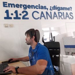 Archivo - Sala operativa del 112 de Canarias