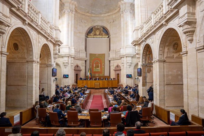 Archivo - Pleno del Parlamento de Andalucía (Foto de archivo). 