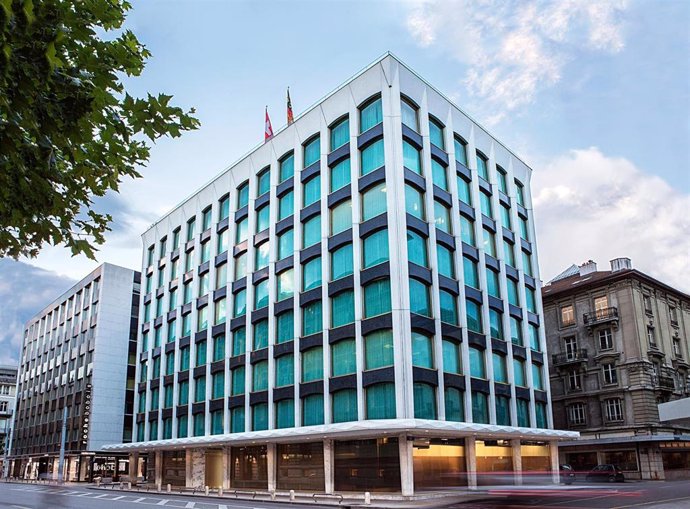 Archivo - Sede de Union Bancaire Privée (UBP) en Ginebra (Suiza).