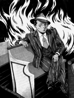 La librería Estudio 64 de Benimaclet exhibe a partir del próximo 9 de febrero una exposición en la que el ilustrador Álex Tarazón subvierte a los tradicionales "malos de la película" para criticar "la definición de masculinidad es opresiva.