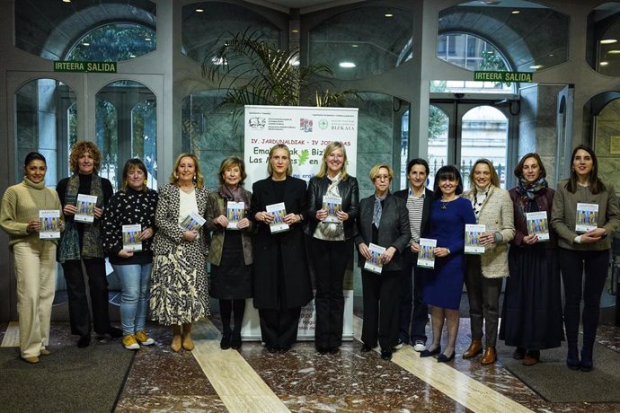 Inauguración de la cuarta edición de las jornadas 'Las mujeres en Bizkaia' en las Juntas Generales de Bizkaia.