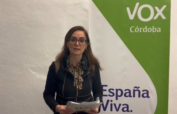 La diputada de Vox en la Diputación de Córdoba, Yolanda Almagro.