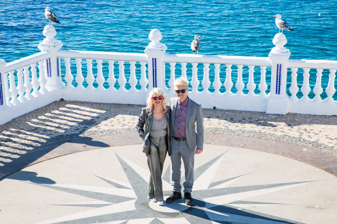 El grupo Nebulossa posa tras ganar el Benidorm Fest 2024, en el Mirador del Castillo, a 4 de febrero de 2024, en Benidorm, Alicante, Comunidad Valenciana (España). La formación Nebulossa ha sido elegida, con su canción Zorra, entre 16 aspirantes en el