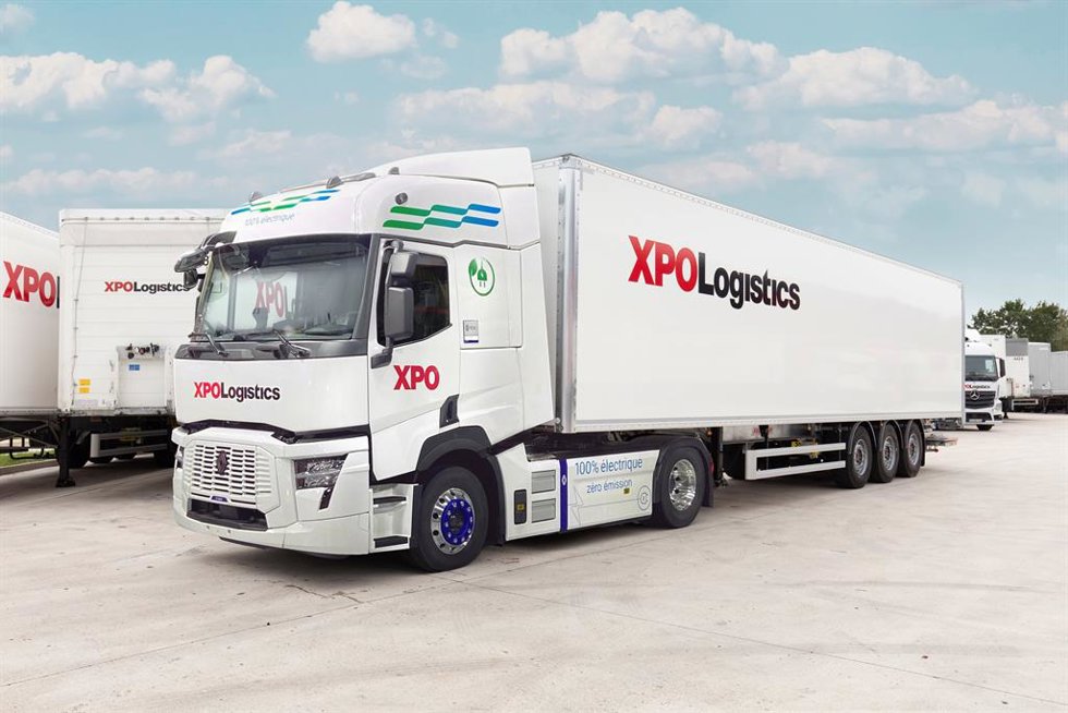 Camión eléctrico de XPO Logistics.
