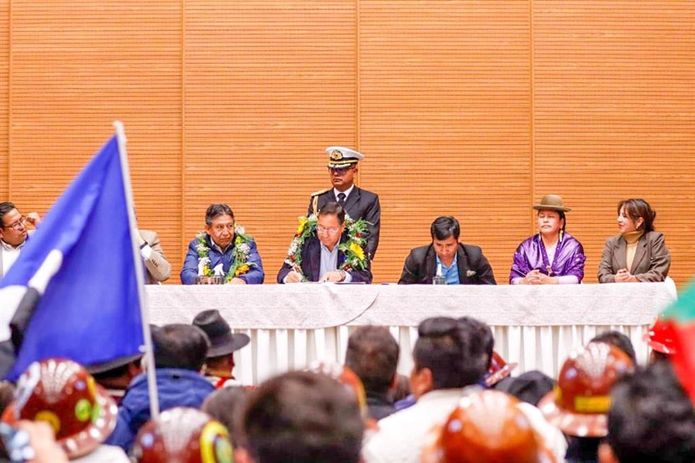 El presidente de Bolivia, Luis Arce