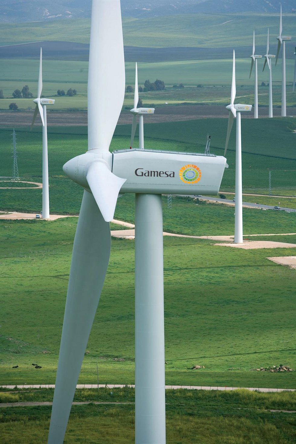 Archivo - Aerogenerador de Gamesa