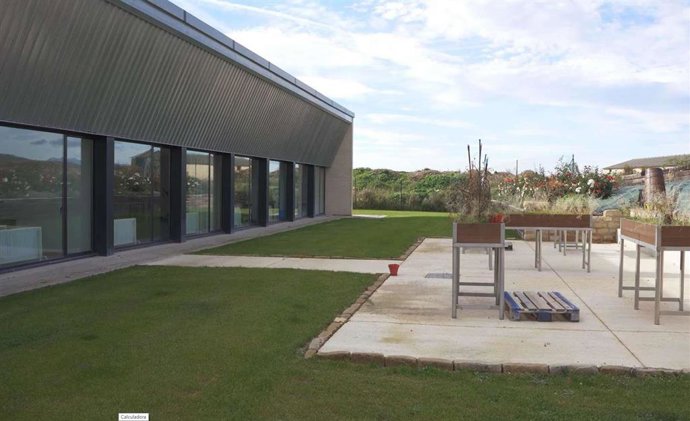 Detalle de los huertos disponibles en el Centro Polivalente para el Envejecimiento Activo de Allo.